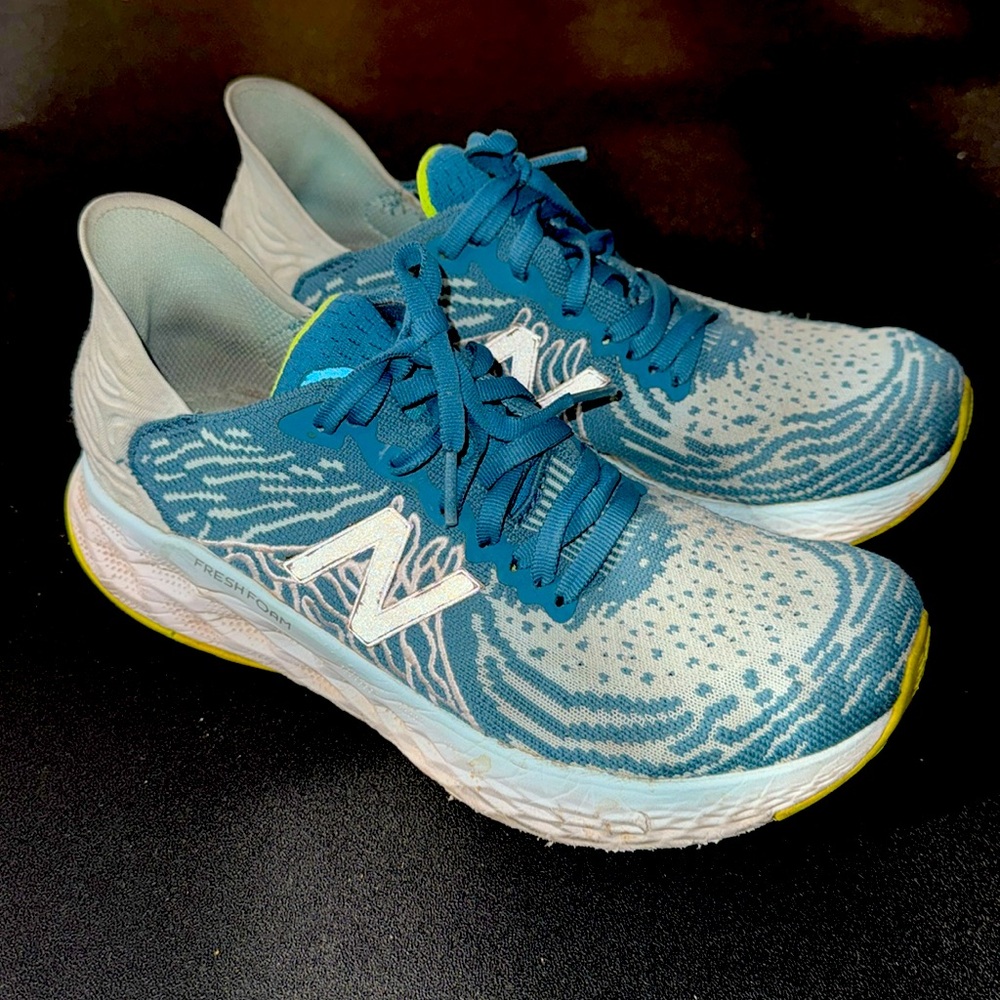 New Balance Womens Fresh Foam 1080 Blue W1080D10 Sneaker Athletic Shoes Size 8.5